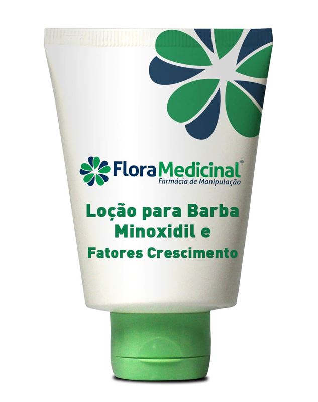 Loção para Barba com Minoxidil e Fatores de Crescimento