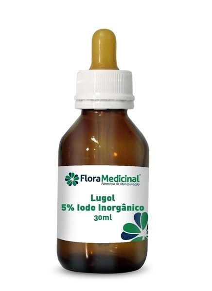 Lugol 5% Iodo Inorgânico 30ml